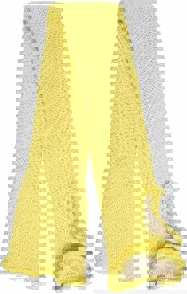 Cut-Resistant Sleeves: Size One Size Fits All, Cotton & Kevlar, Yellow